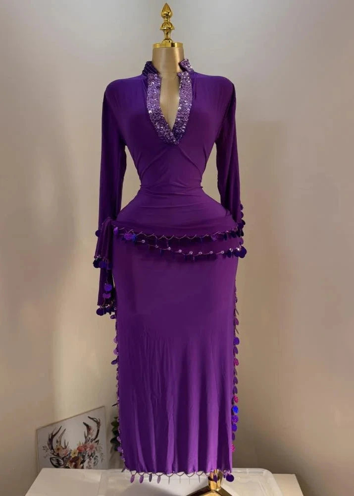 FIFI Tenue + Ceinture MAUVE