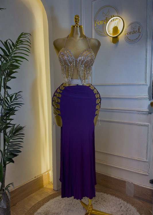 Royal Améthyste Violet : Costume de Danse Orientale